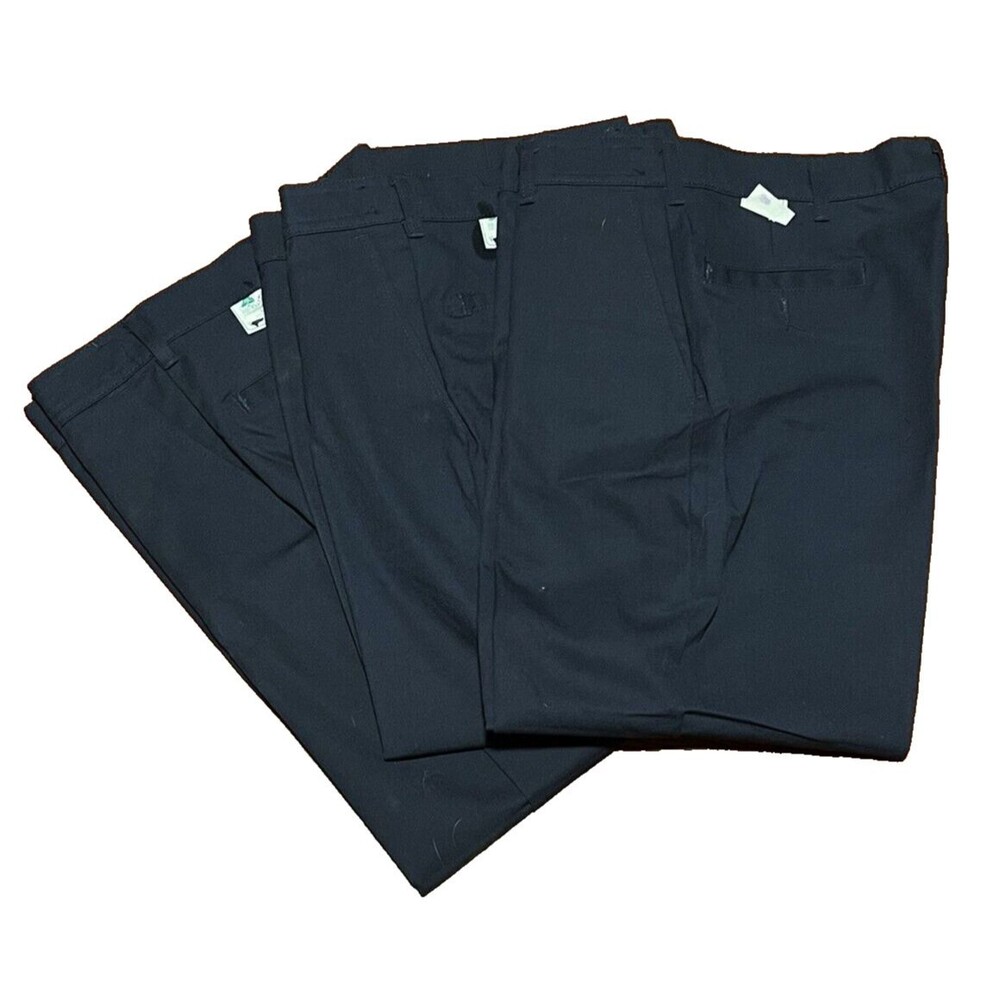 Red Kap Work Pants Size 37x25 Navy Blue Flat Front PT20 Can be Altered 3 Pair